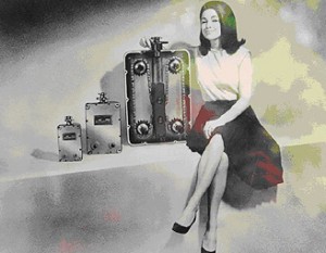Judy Hendershot models the early Phase Variators.